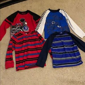 4 long sleeve tees